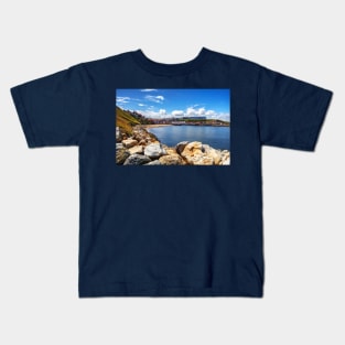 Whitby Sands Beach, North Yorkshire Coast Kids T-Shirt